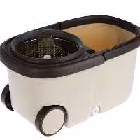 سطل و تی چرخشی سبد استیل بیضی باراک