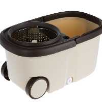 سطل و تی چرخشی سبد استیل بیضی باراک