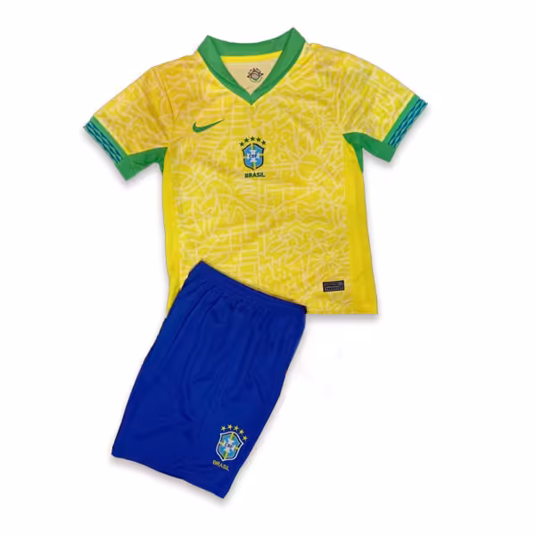 پیراهن و شورت بچه گانه اول برزیل 2024/2025