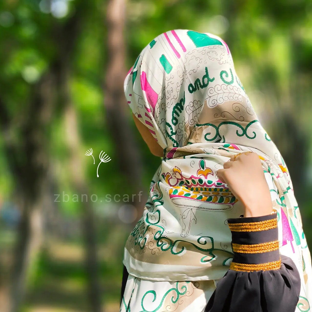 روسری ابریشم ژاکارد قواره 140