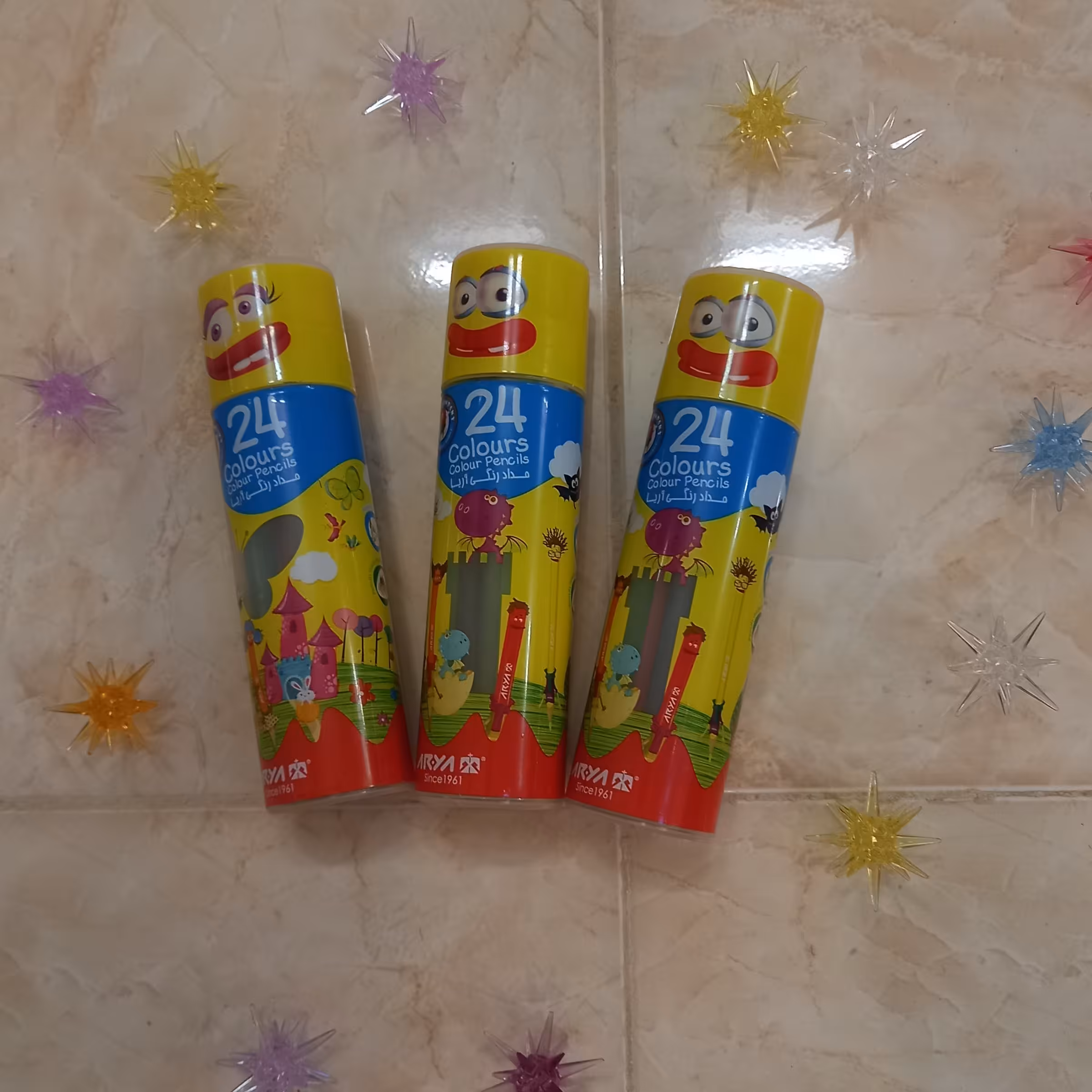 مدادرنگی استوانه ای آریا24تایی