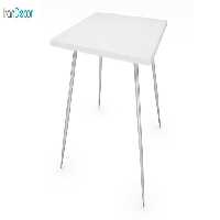 میز پایه فلزی چهار نفره آرام گستر مدل ناژین 1001D023