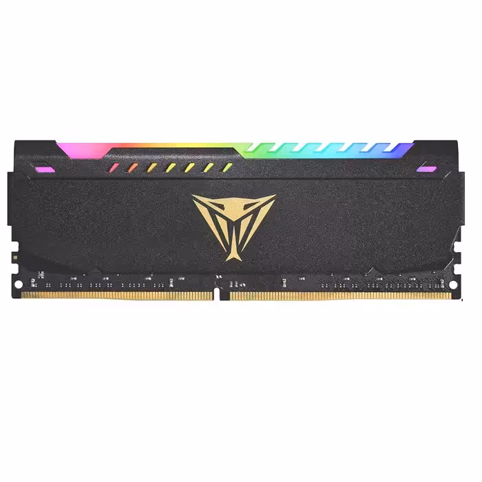 رم پاتریوت تک کاناله مدل Viper Steel RGB DDR4 CL18 3200MHz Single با ظرفیت 8 گیگابایت