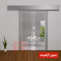 مکانیزم ریلی دو درب شیشه ای هم زمان آلباتور بدون آرام بند کد 9950