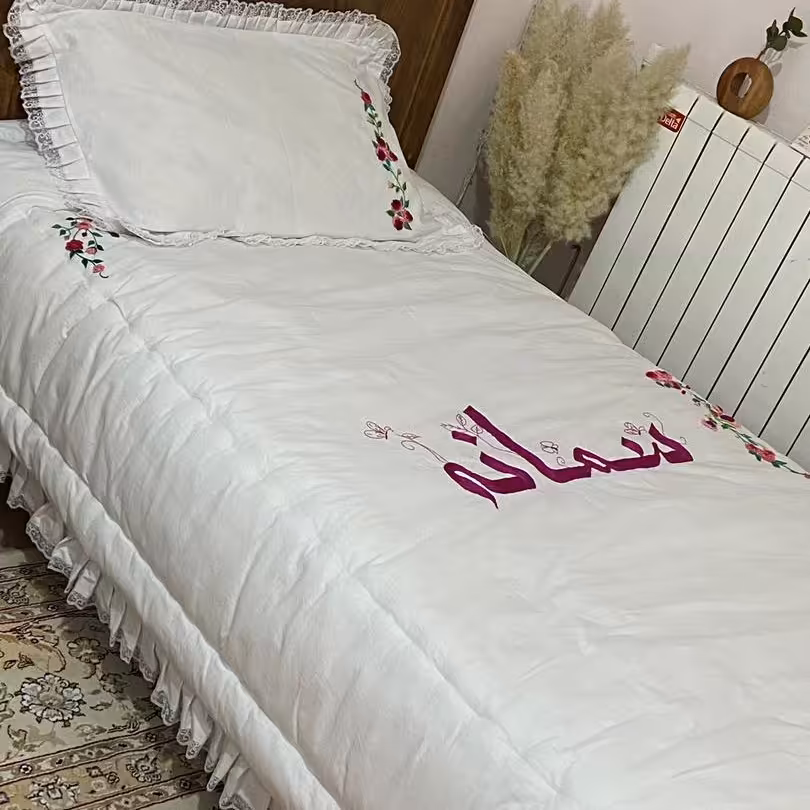 روتختی یک نفره گلدوزی شده با دست 