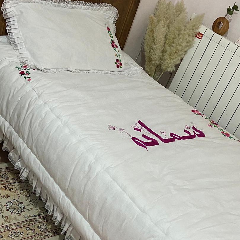روتختی یک نفره گلدوزی شده با دست