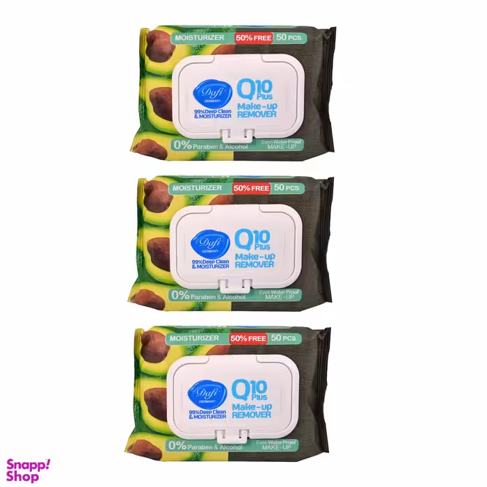 دستمال مرطوب دافی (Dafi) مدل 1 Q10 Moisturizer مجموعه 3 عددی