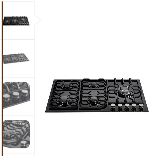 گاز پنج شعله رومیزی درسا مدل الی 83/5×49 صفحه شیشه مشکی فندک اتوماتیک سیستم میکروسوئیچ نسوز ترموکوپل تاپ تایم شبکه چدنی