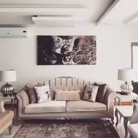 تابلو بوم تلفیقی نقاشیخط دیجیتال آرت گالری چارگوش  2722