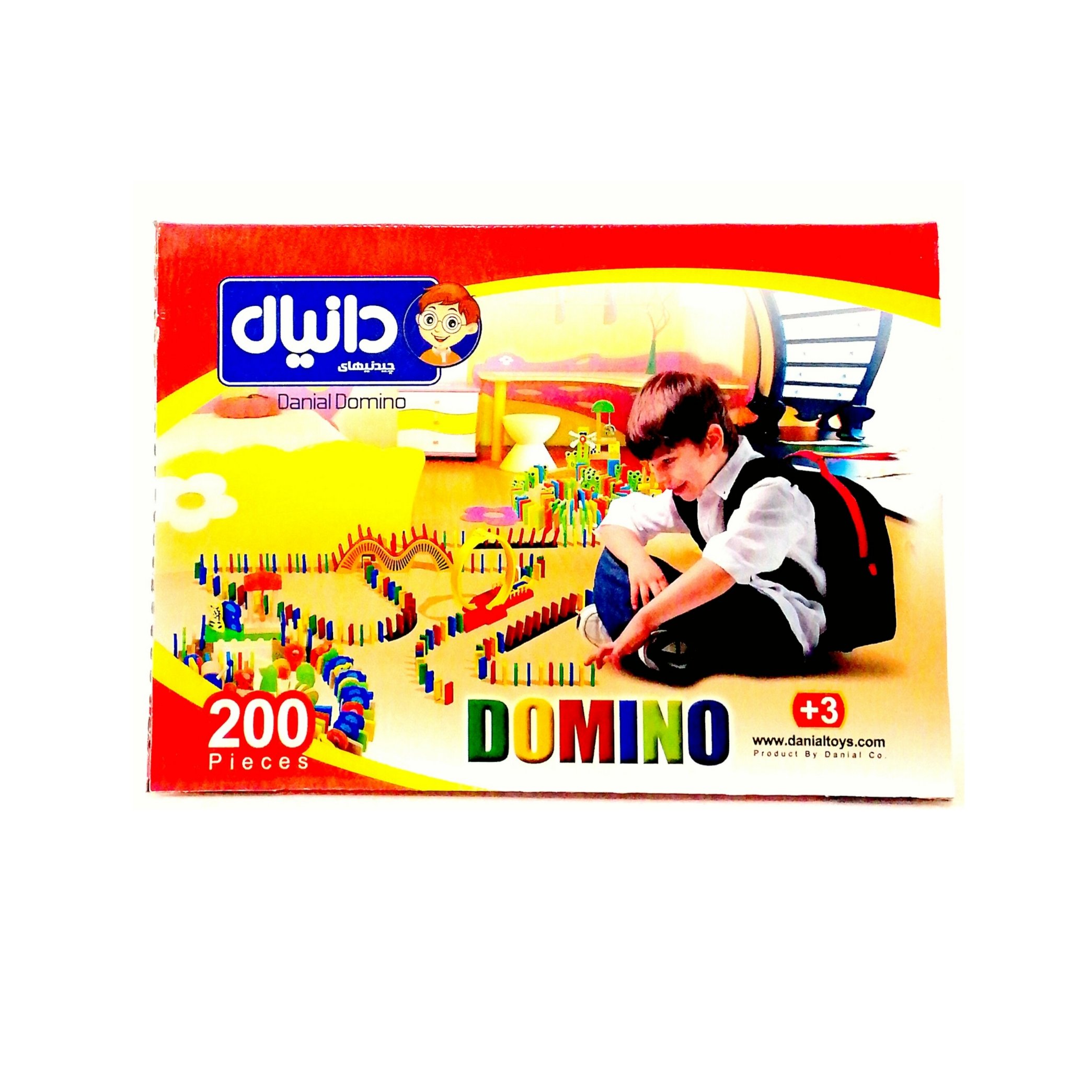 بازی فکری دومینوی 200 قطعه دانیال همراه پُل ، در رنگهای متنوع