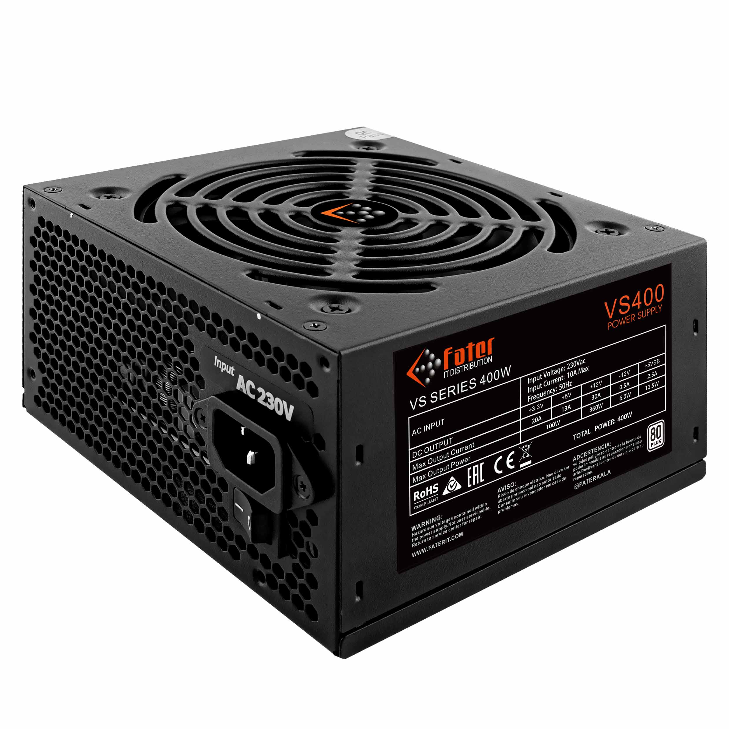 پاور کامپیوتر غیر ماژولار فاطر مدل VS400