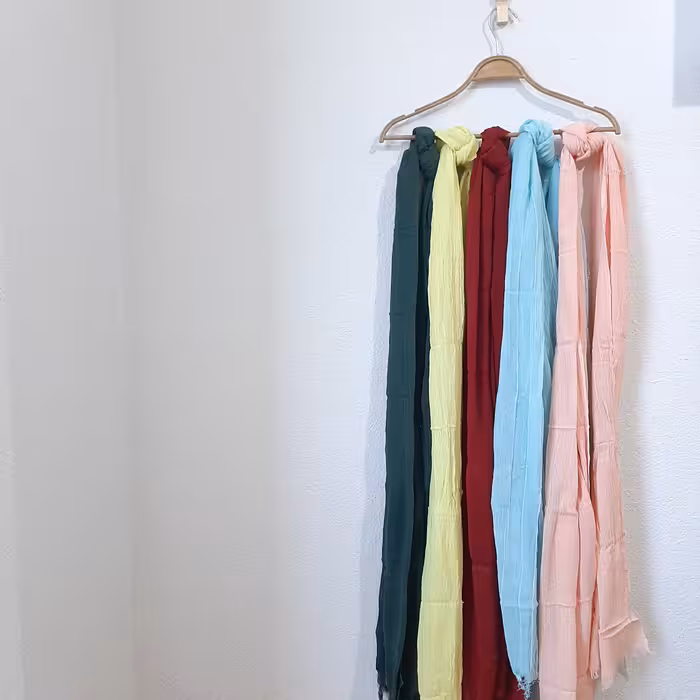 شال نخی هنرمندی سه متری ظریف و خنک در شش رنگ زیبا جنس اعلا