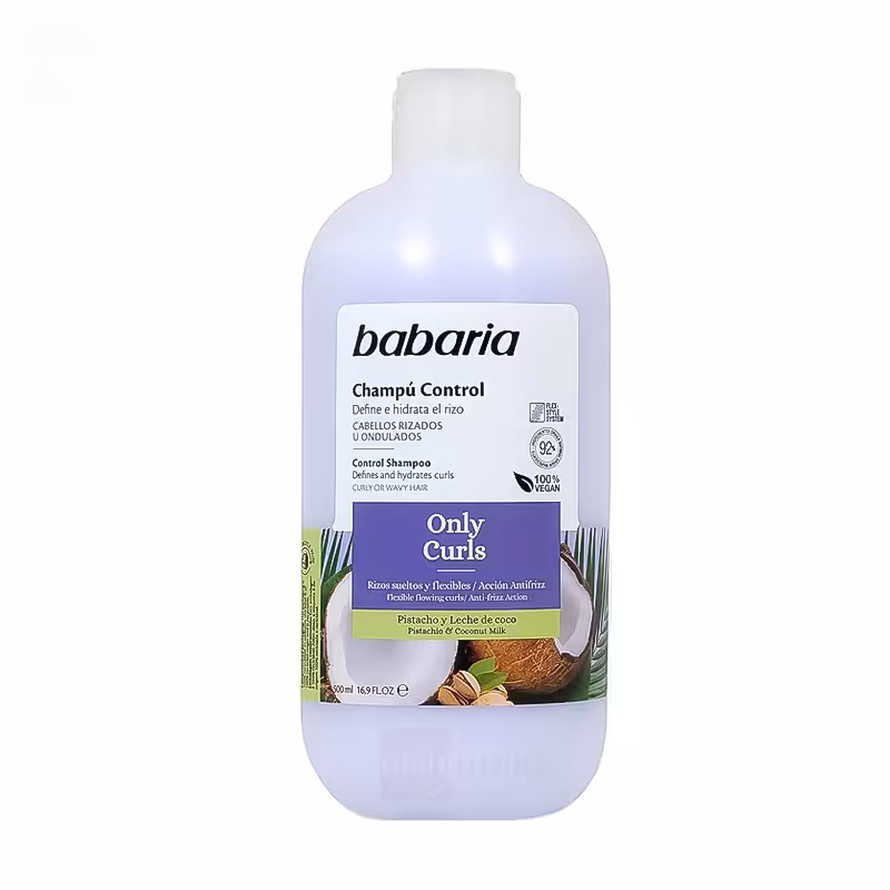 شامپو آبرسان موی فر باباریا حاوی شیر نارگیل و پسته