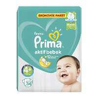 پوشک پریما پمپرز ترک سایز  4 - 34عددی
