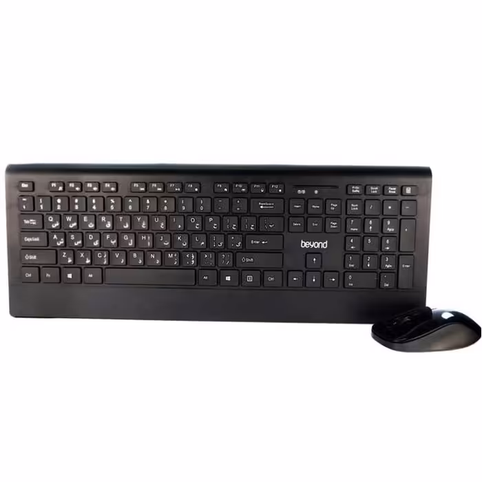 کیبورد و ماوس بی سیم بیاند مدل 9596 آر اف
