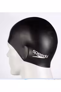 کلاه شنا مشکی مردانه و زنانه شناگر مسطح اورجینال SPEEDO