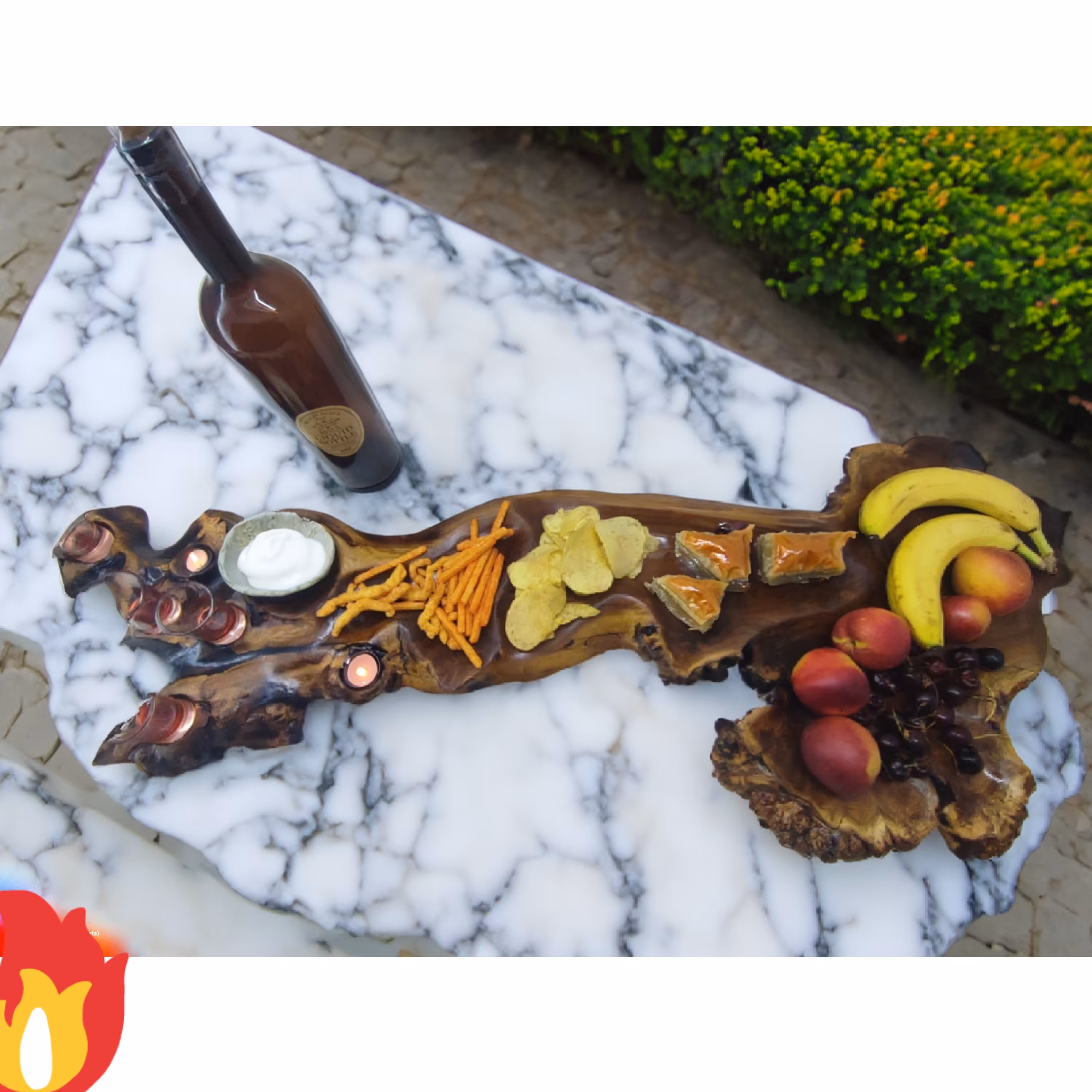 ظرف چوبی مزه خوری اردو خوردی و شیرینی خوری و میوه خوری مناسب سرو پذیرای 