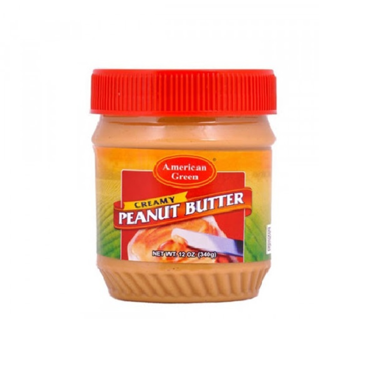 کره بادام زمینی آمریکن گرین قرمز 340 گرم