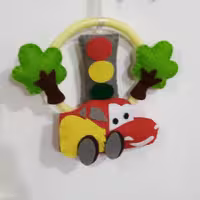 حلقه آویز طرح مکوین وچراق راهنمایی 