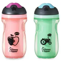 لیوان دو جداره 260 میلی ضد چکه 12  Insulated Sipper Cup tommeetippee کد 447030