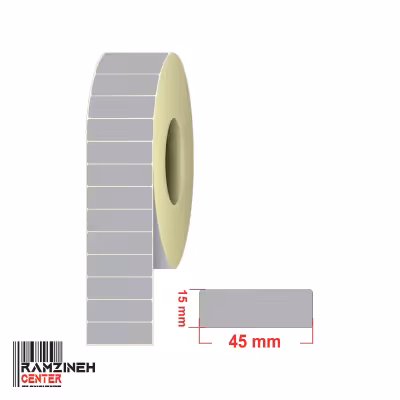 لیبل متال سایز 45*15 میلیمتر تک ردیفه