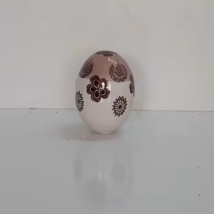  تخم مرغ رنگی سرامیکی لعابی طرح سنتی و چهارقل 