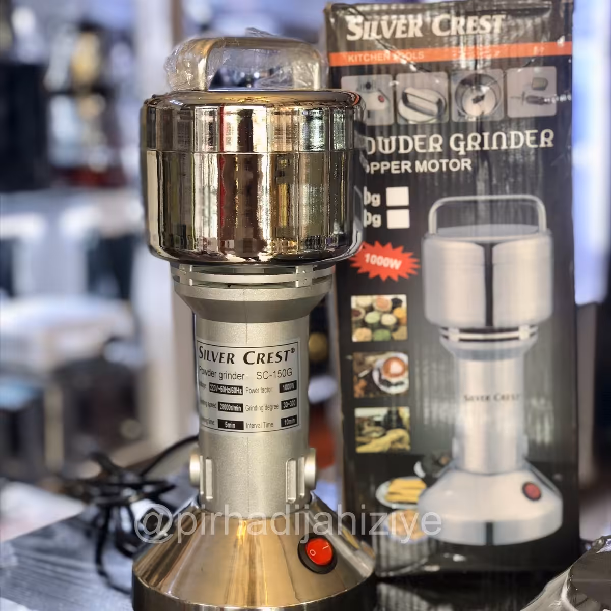 آسیاب حرفه ای نیمه صنعتی سیلور کرست.150گرمی  1000وات
