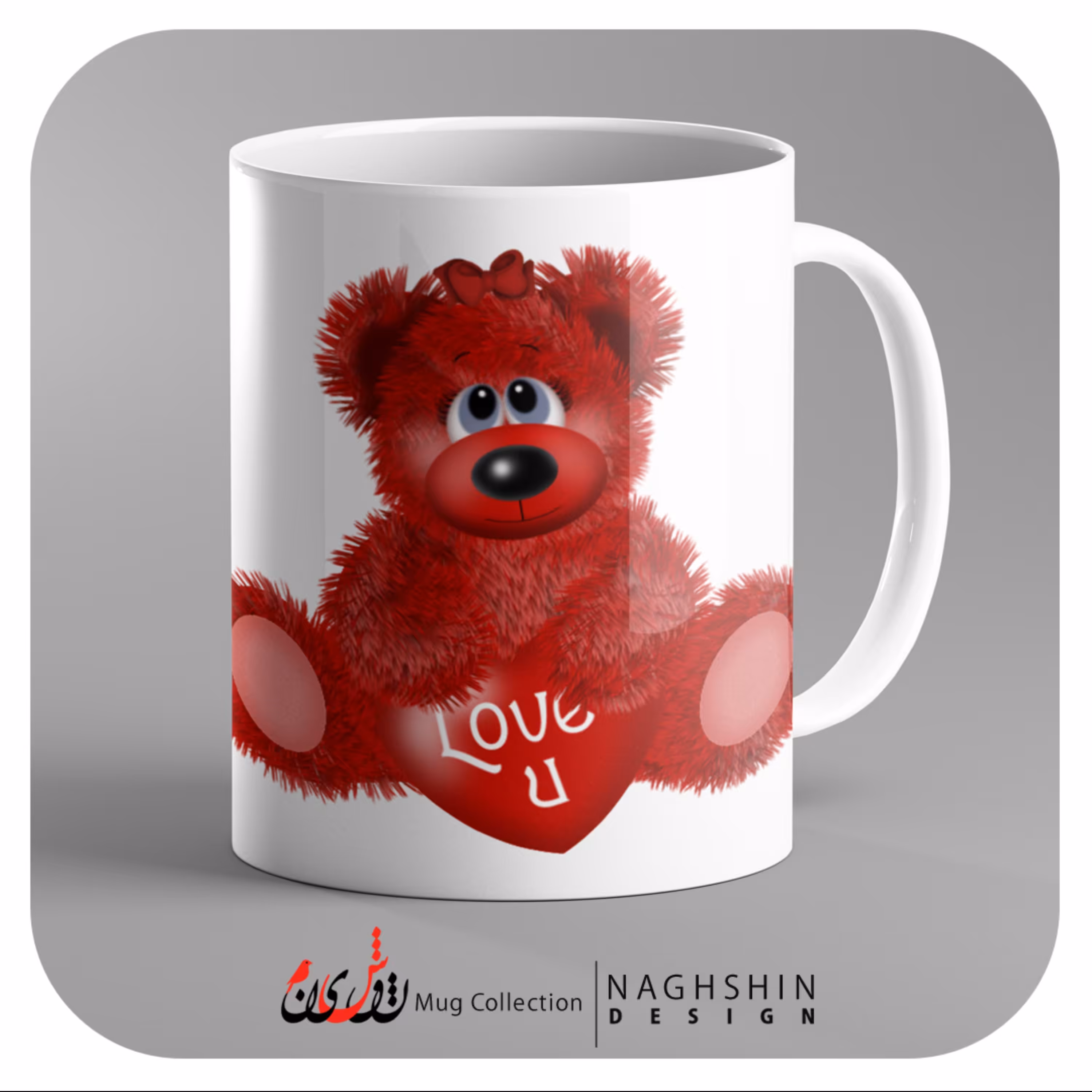 یک عدد ماگ سرامیکی طرح ولنتاین 49 - چاپ سابلیمیشن - کیفیت عالی