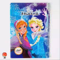 دفتر 50 برگ اپادانا سیمی جلد طلقی طرح فروزن کد 3263