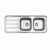 سینک ظرفشویی نیمه فانتزی استیل البرز مدل218 توکار 