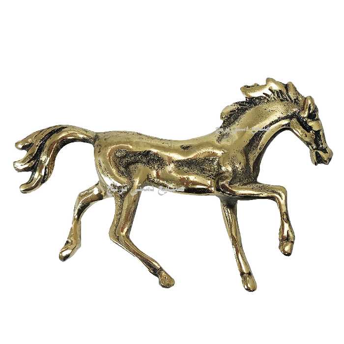 مجسمه برنجی کره اسب دو طرفه 