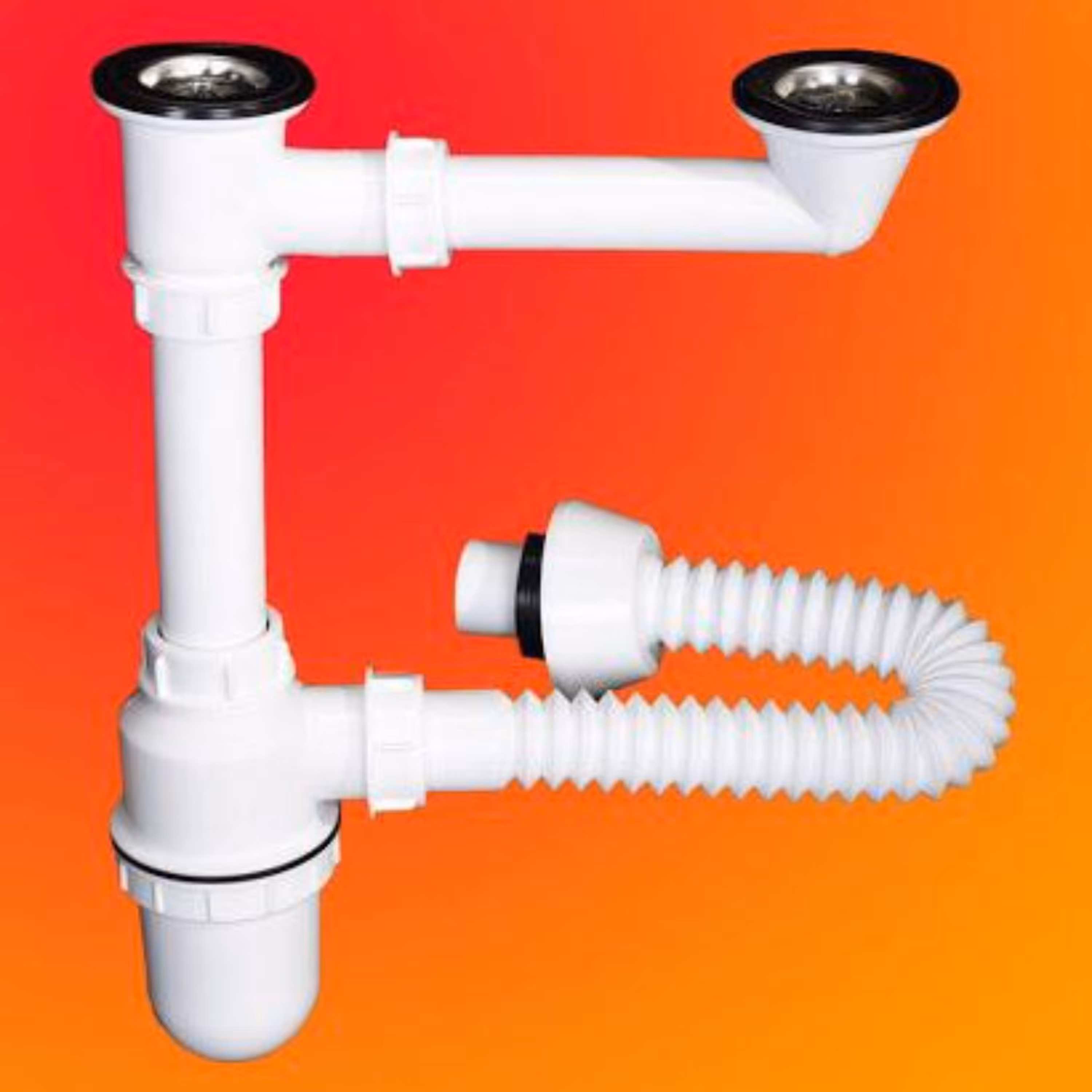 سیفون دو لگنه