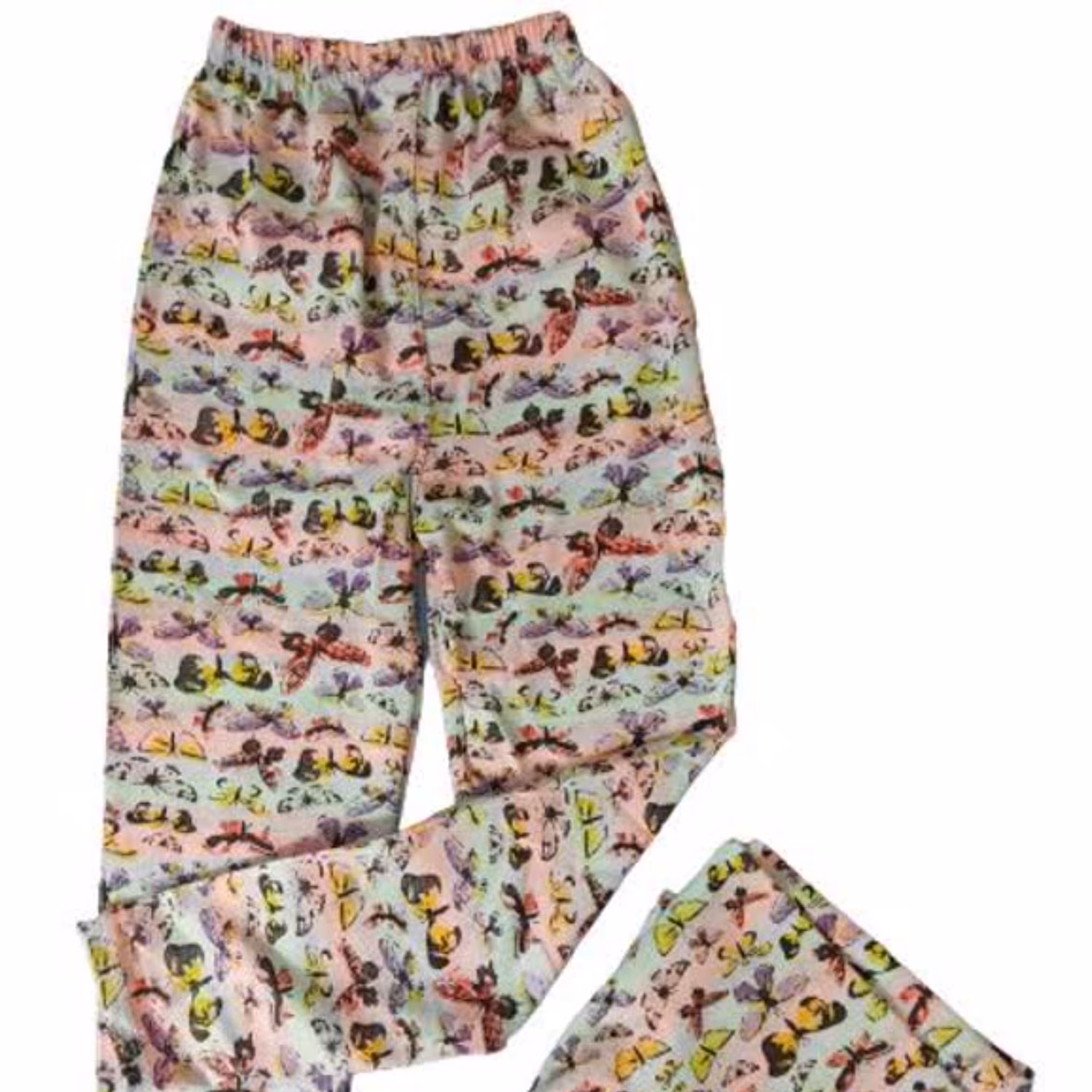 شلوار بچگانه دخترانه طرح پروانه تک رنگ موجود در سایزبندی (قبل از سفارش موجودی بگیرید)