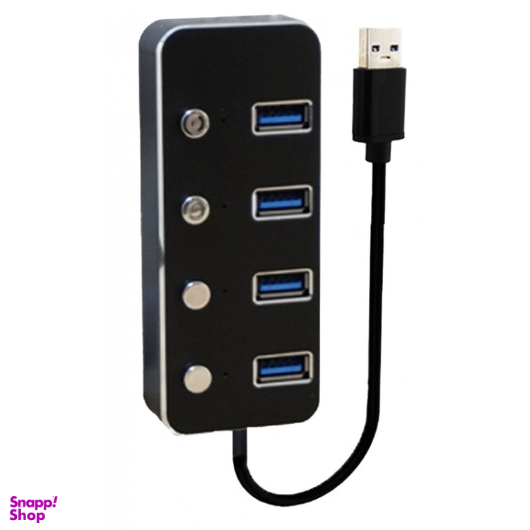 هاب 4 پورت USB.3 کلید دار کی نت مدل H5 K-HUAMH504