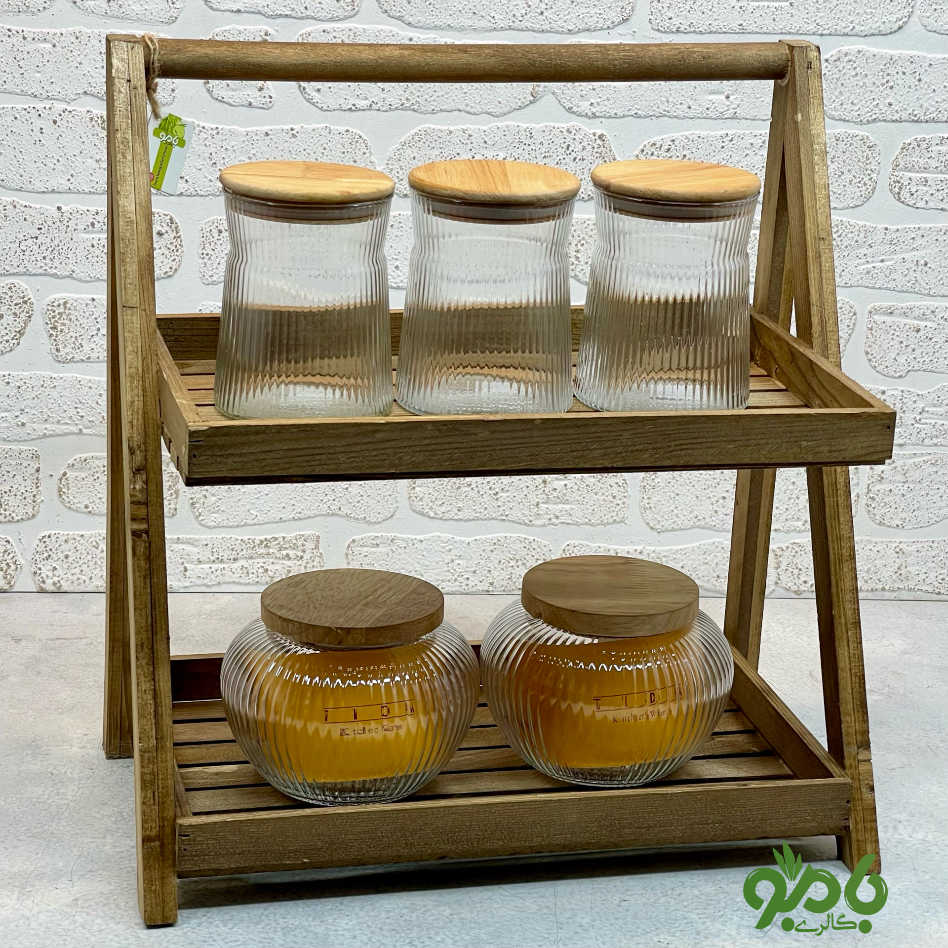 استند 2طبقه چوب روس 35سانتی