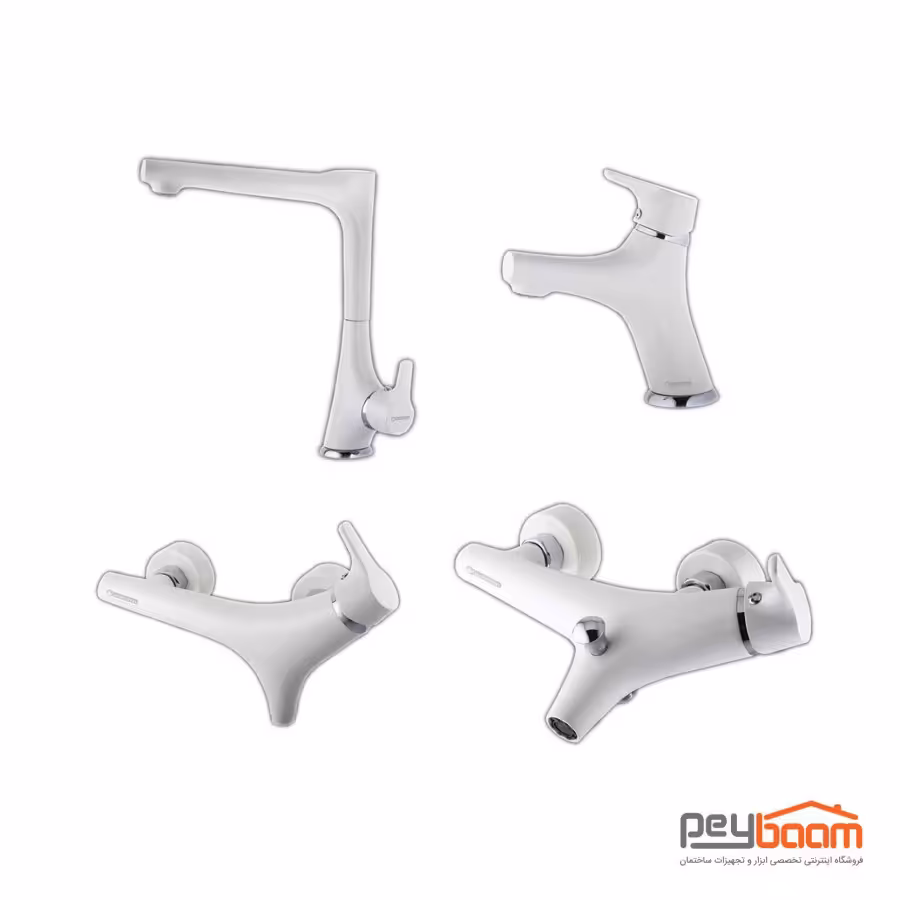 ست شیرآلات درخشان مدل وایت نیچر