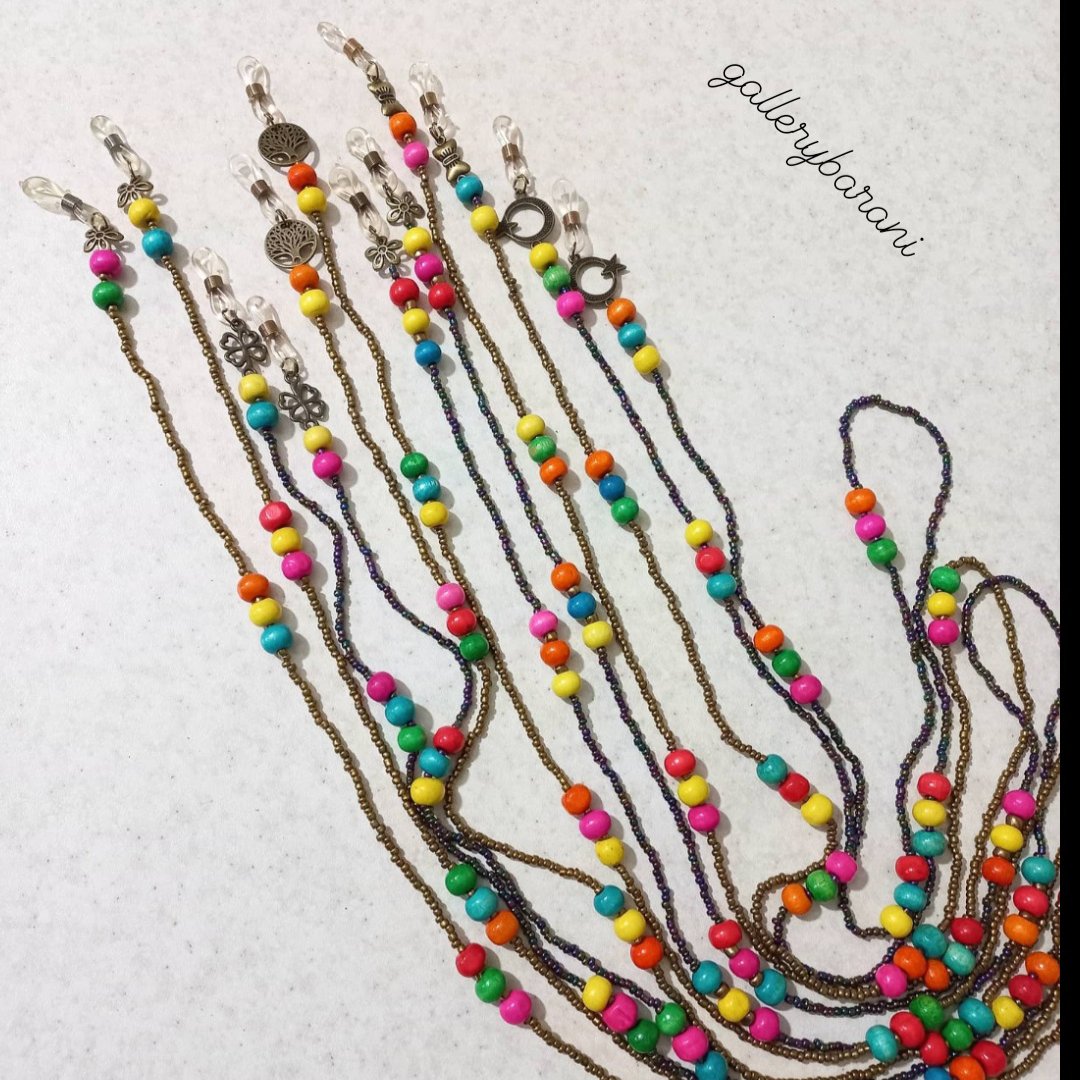 بندعینک مروارید رنگی رنگی ،موجود به صورت عمده د تک