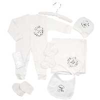 ست لباس بیمارستانی نوزادی 7 تکه طرح cc مادرکر Mothercare