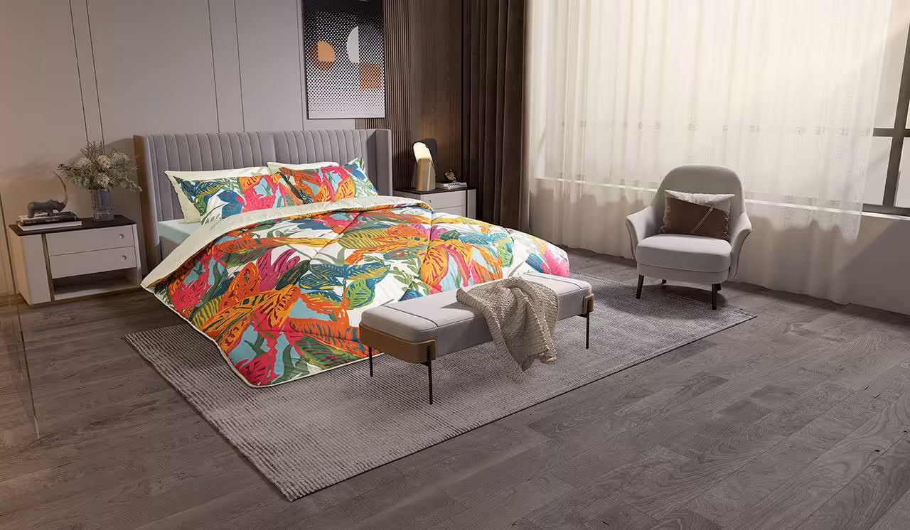 روتختی دونفره آلوئه ورا لومانا 6تکه طرح هاوایی