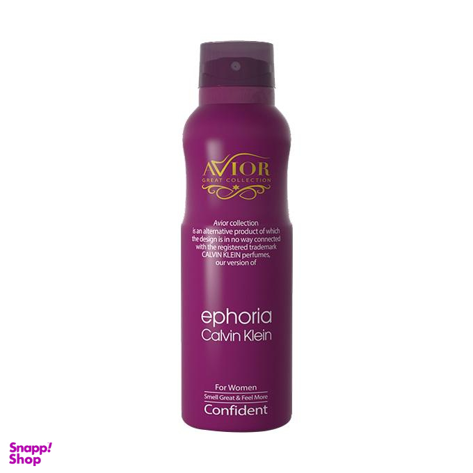 اسپری بدن زنانه اویور (Avior) مدل Ephoria حجم 150 میلی‌‌لیتر