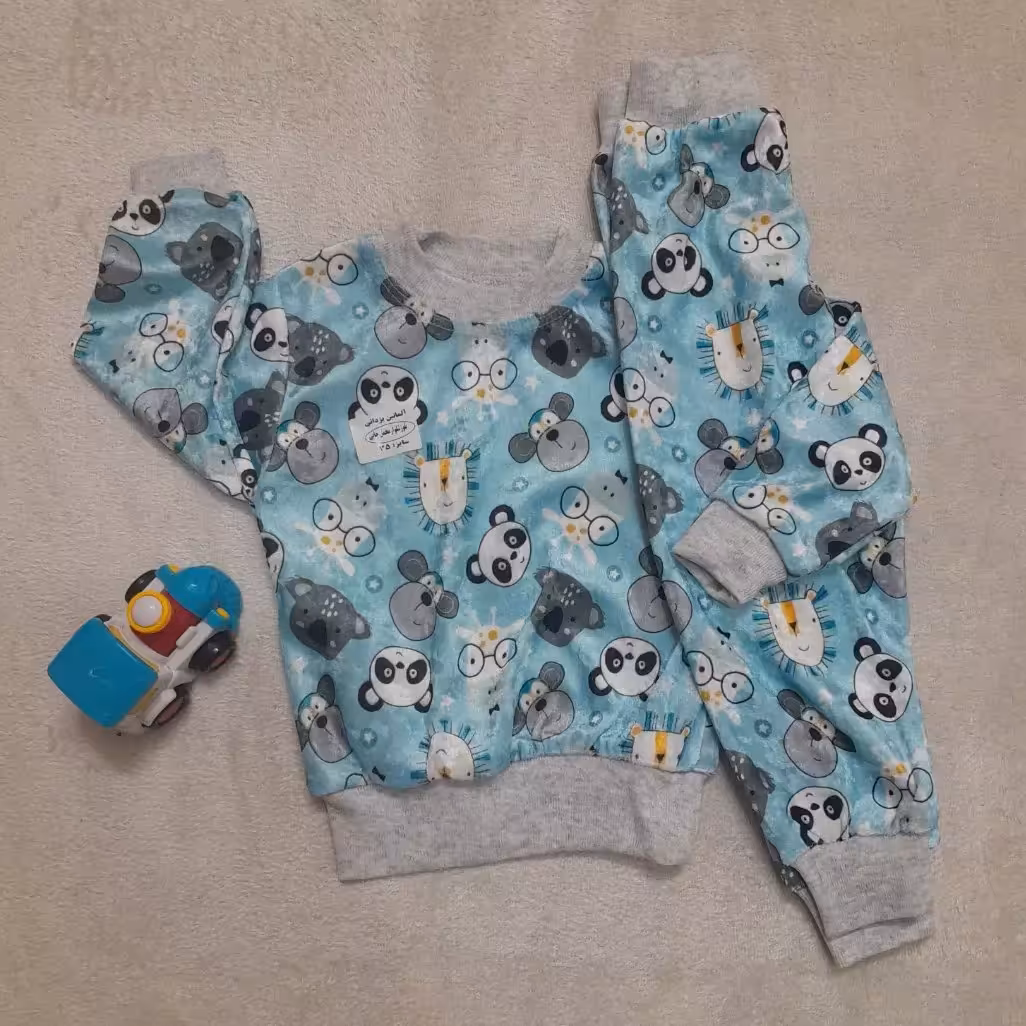 ست بلوز شلوار اسپرت مخمل چاپی