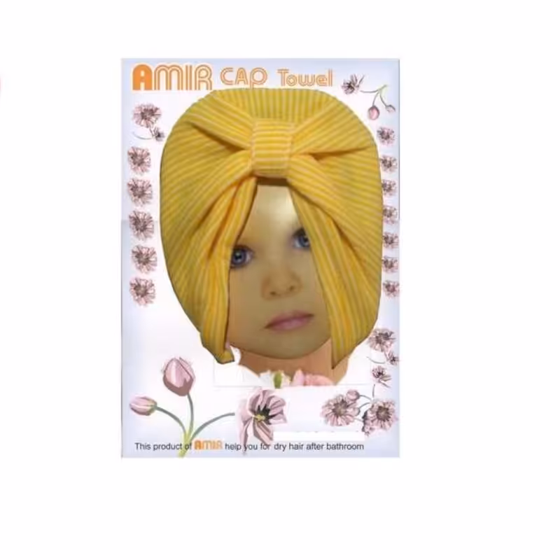 کلاه حمام راه راه در سه رنگ 