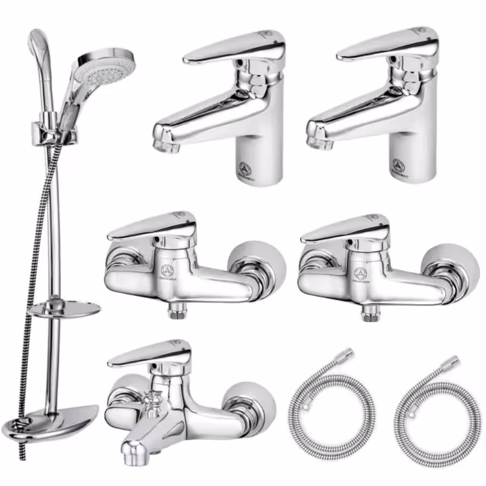 ست هشت تکه قهرمان مدل ایتالیایی کروم