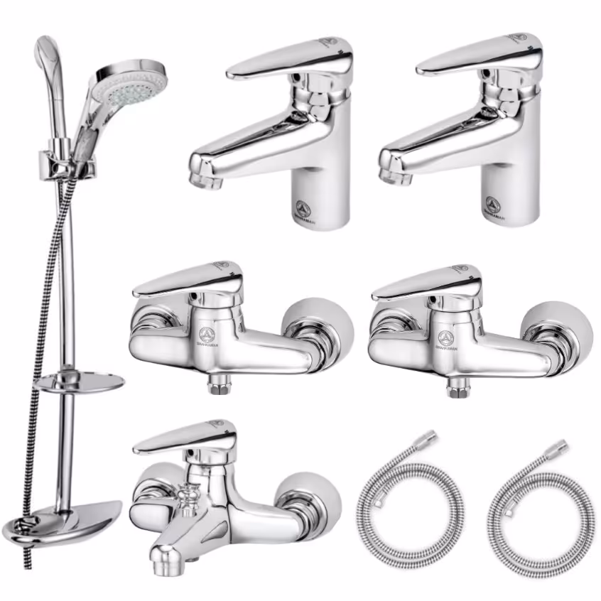 ست هشت تکه قهرمان مدل ایتالیایی کروم