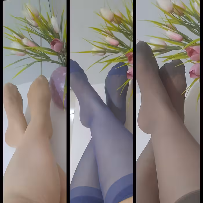 جوراب سه ربع دوجفتی پاریزین بدون کف الیاف خارجی در6 رنگ