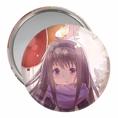 آینه جیبی خندالو مدل همورا انیمه مادوکا مجیکا Madoka Magica کد 18358