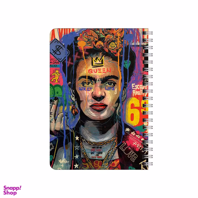 دفترچه یادداشت بامبیلیپ مدل چوبی طرح کلاژ فریدا کد 6464861