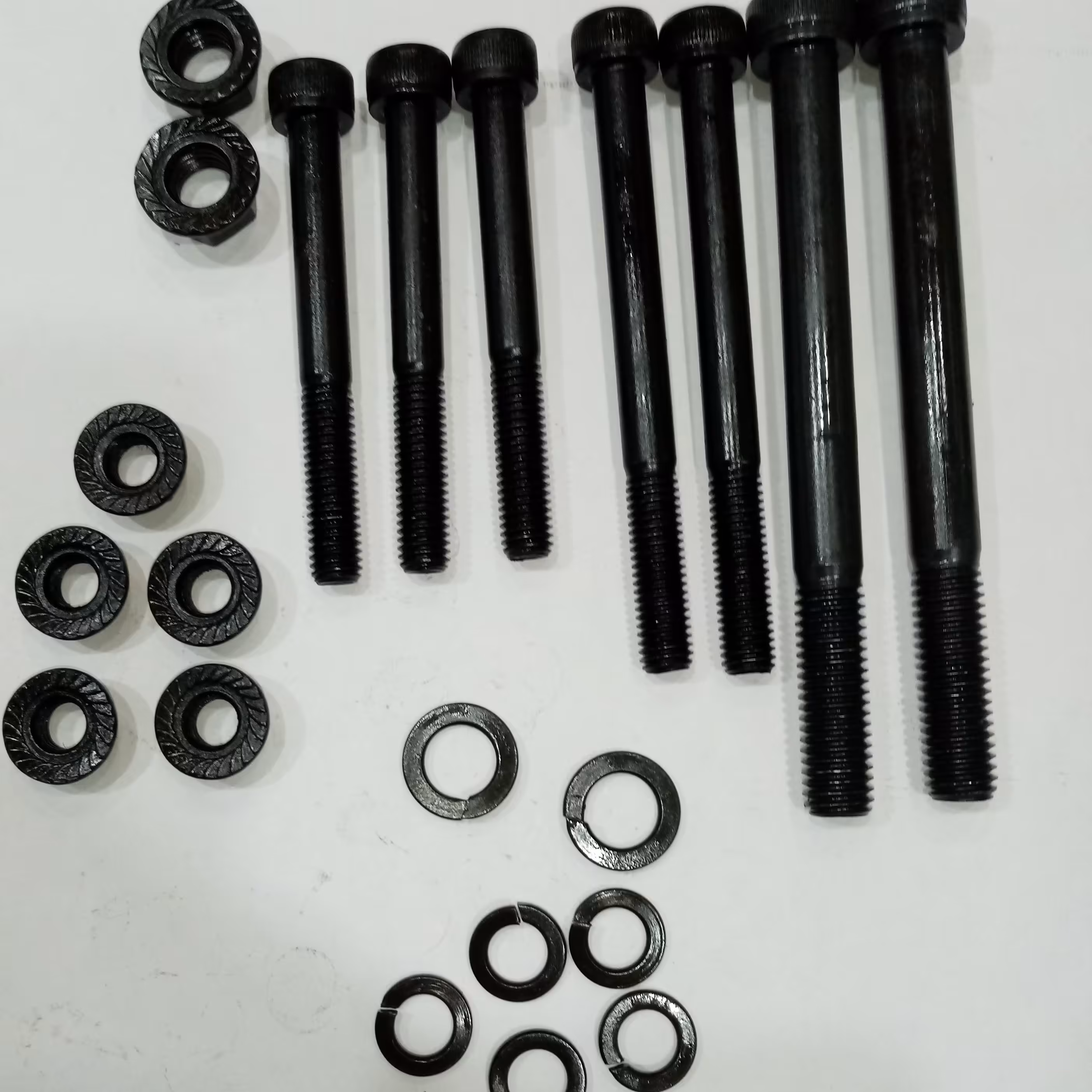 ست پیچ و مهره دسته موتور  خشکه مشکی آچار خور الن