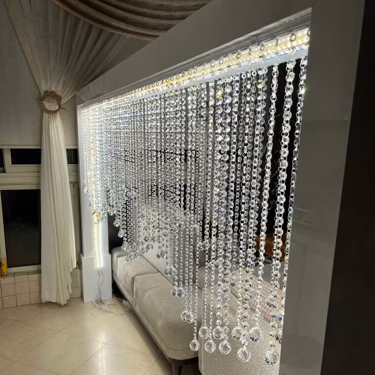 پرده کریستالی 450