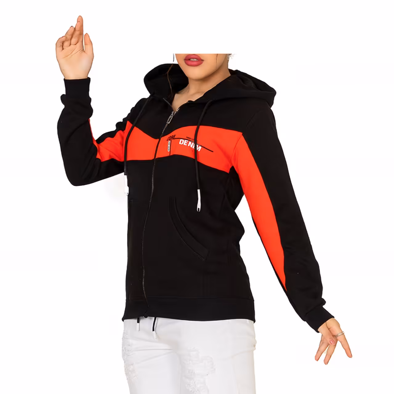 هودی دخترانه و پسرانه مدل core رنگ قرمز